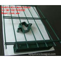 Double wire mesh fence